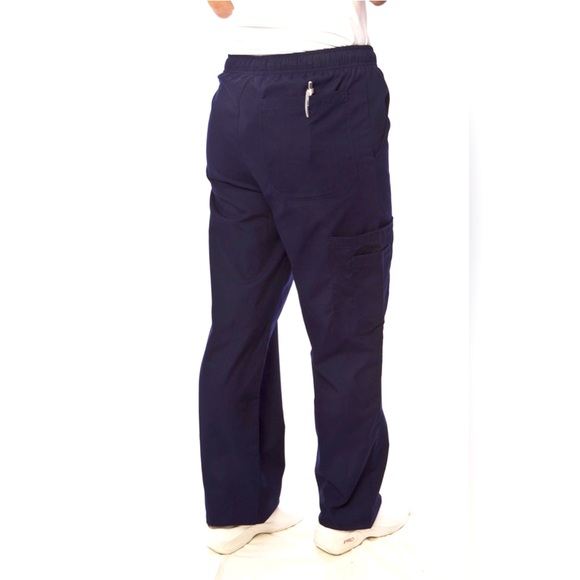 🆕 NWT Professional Choice Uniform Scrubs Unisex Navy Blue 6 Pocket Cargo - Picture 5 of 7